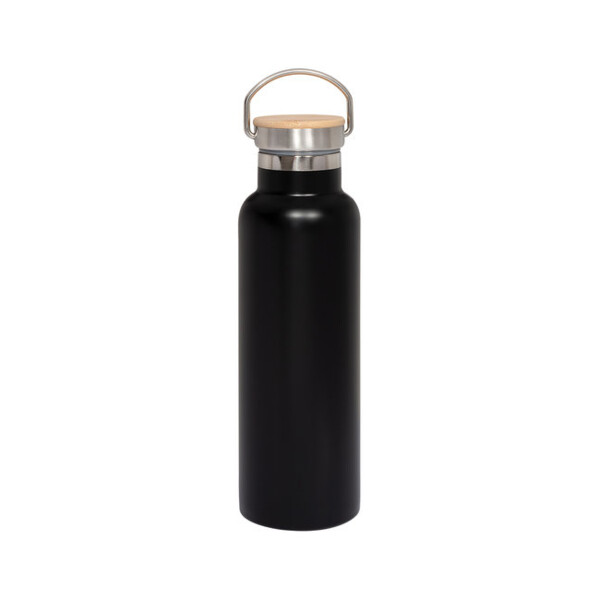 20oz Vacuum Insulated Water Bottle With Bamboo Lid Thumbnail