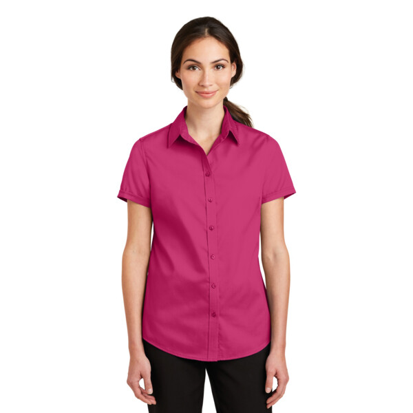 Ladies Short Sleeve SuperPro ™ Twill Shirt Thumbnail