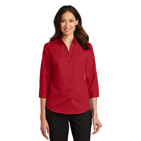 Ladies 3/4 Sleeve SuperPro ™ Twill Shirt Thumbnail