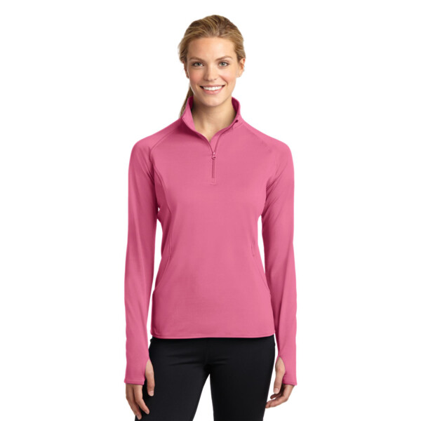 Ladies Sport Wick ® Stretch 1/2 Zip Pullover Thumbnail